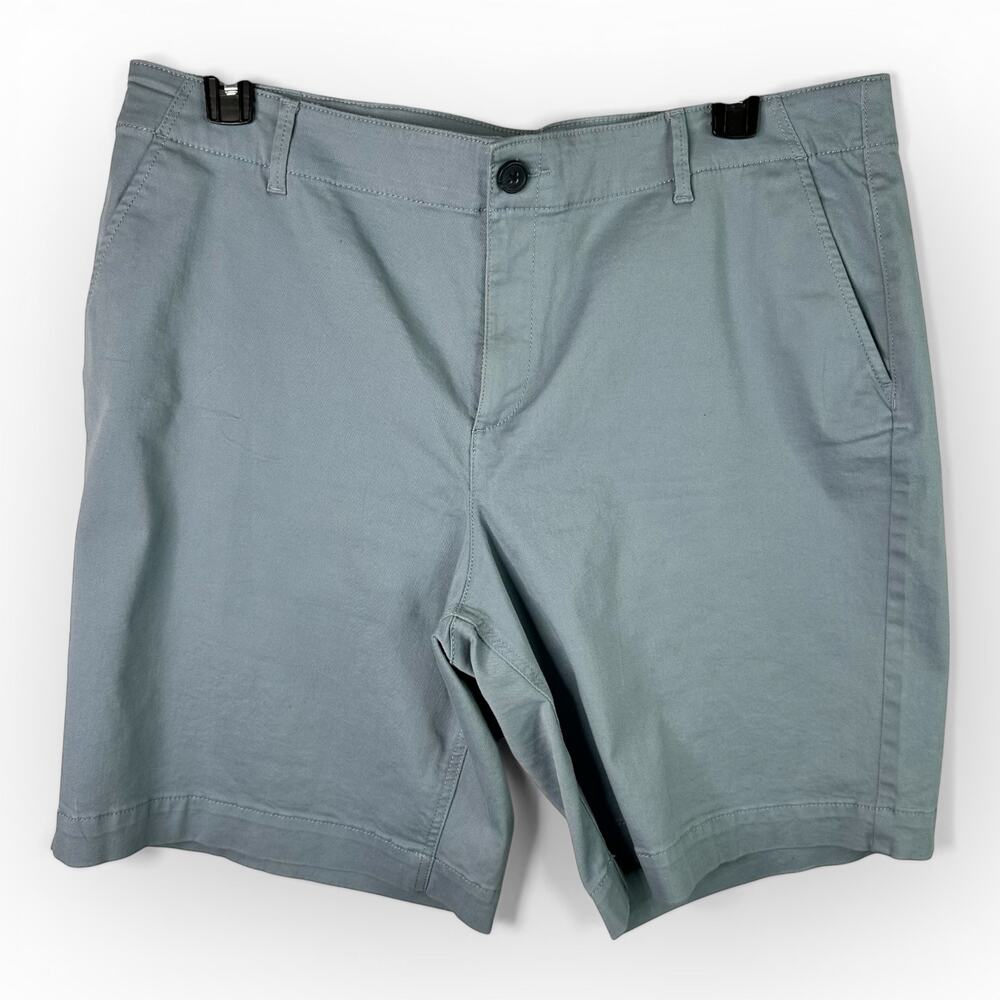 Loft Womens size 16 Monroe Chino Bermuda Shorts Blue